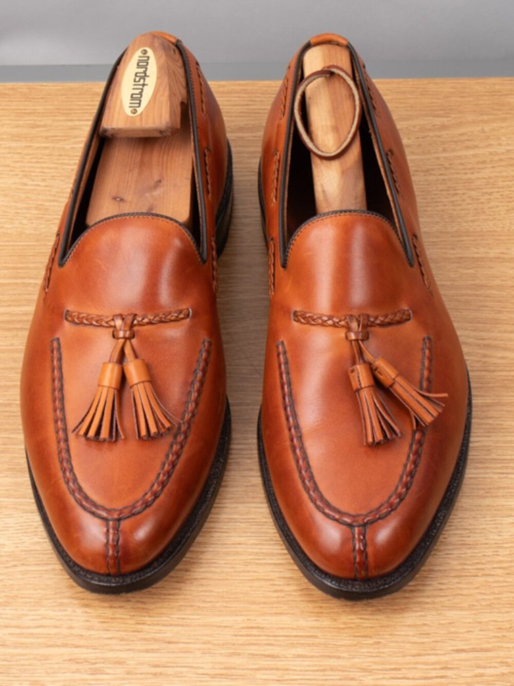 Allen Edmonds Pembroke Shoes Men's 9.5 E Walnut Brown Leather